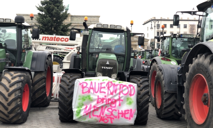 Protesty německých zemědělců
